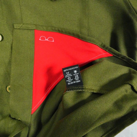 DIXXON Flannel Company The Revolution Olive Green Button Up Shirt Men's Medium - Picture 8 of 8